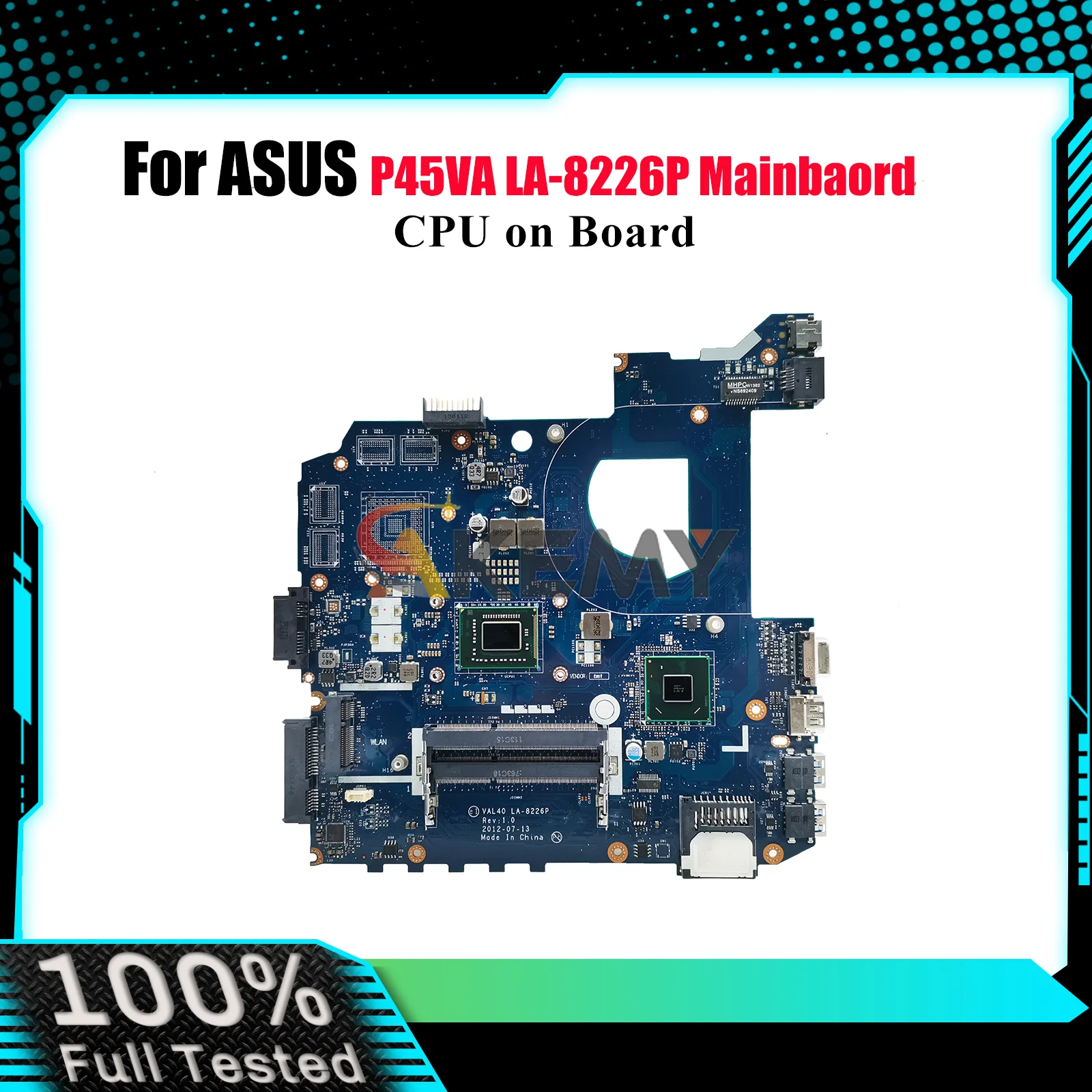 

LA-8226P Материнская плата для ноутбука ASUS P45VA K45A K45A Материнская плата для ноутбука с процессором 100% тестирование ОК быстрая доставка Высокое качество