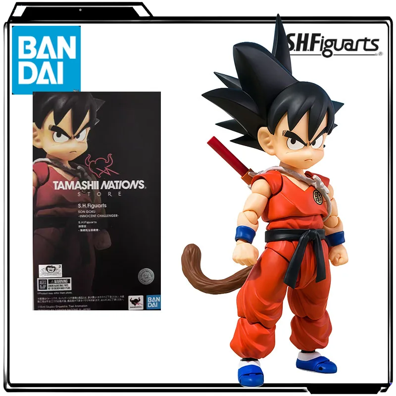 

Bandai Genuine S.H.Figuarts Аниме Фигурка Dragon Ball Series Son Goku - Innocent Challenger - Фигурки игрушки для мальчиков и детей