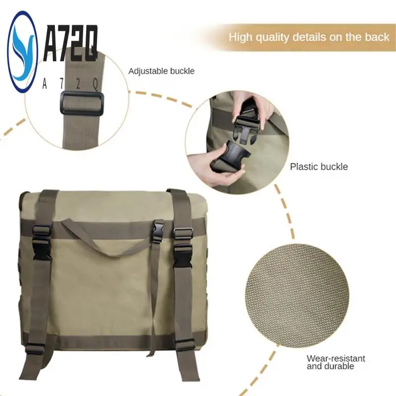 

A72Q-Large Capacity Spare Tire Storage Bag, Universal For Wrangler JK JKU JL JLU Parts For Outdoor Off-Road Recovery Gear, Black