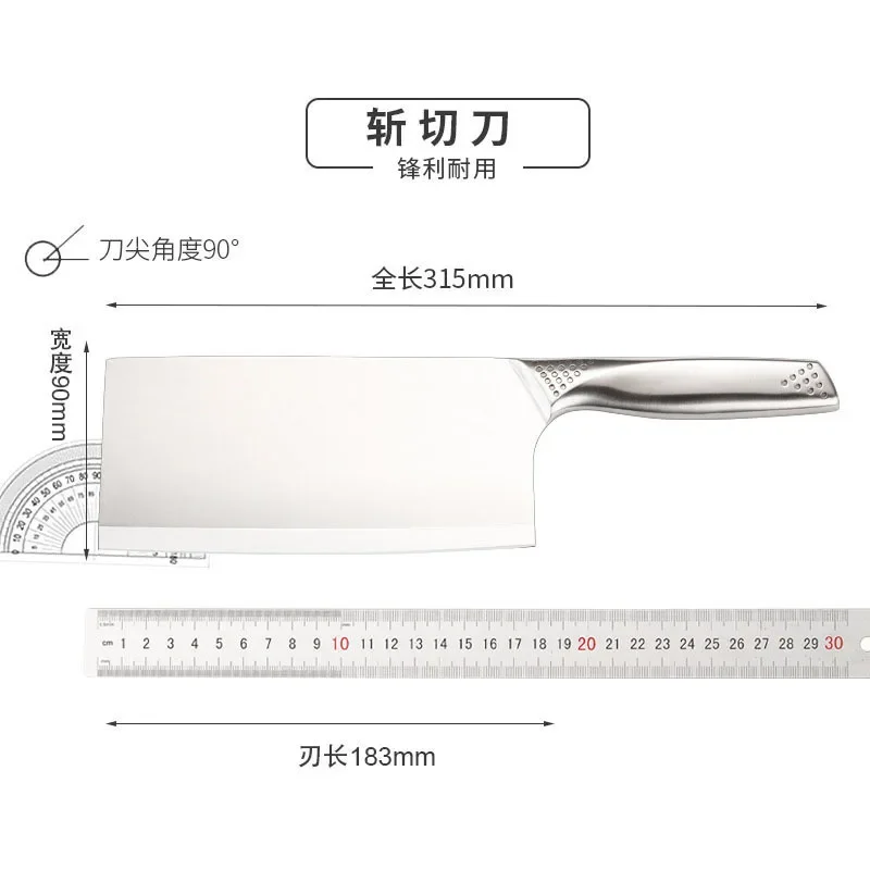 Top Quality Slicing Knife Chinese Handmade Kitchen Chef Knife Razor Sharp Easy cut Meat Fish Vegetable Non-slip Handle Tools