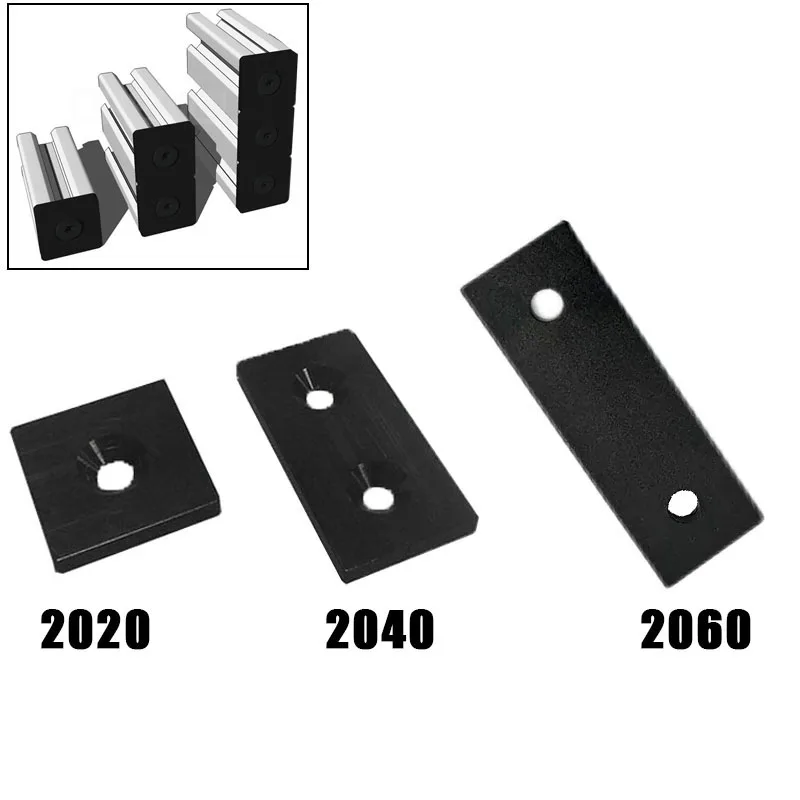 4pcs/lot Openbuilds Aluminum Profile End Cap Cover Plate With Single or Double Holes for 2020 2040 2060 V-Slot Linear Rail