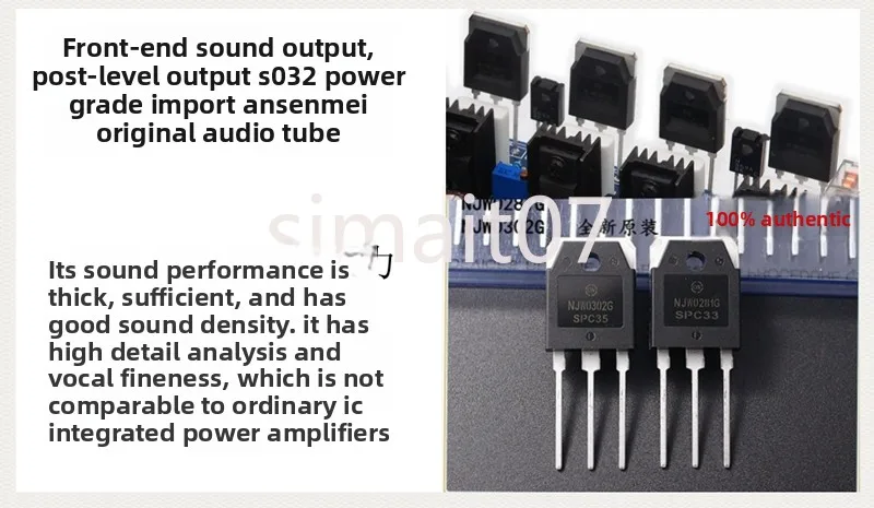 High Power Stereo Amplifier Board | HiFi Dual Channel Audio Amp with ON Semiconductor Transistors xxxW