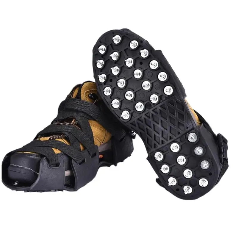 

Hiking Ice Cleats For Shoes And Boots 32-Spikes Crampons Ice Cleats Traction Snow Grips Winter Ice Snow Grips Traction Cleats