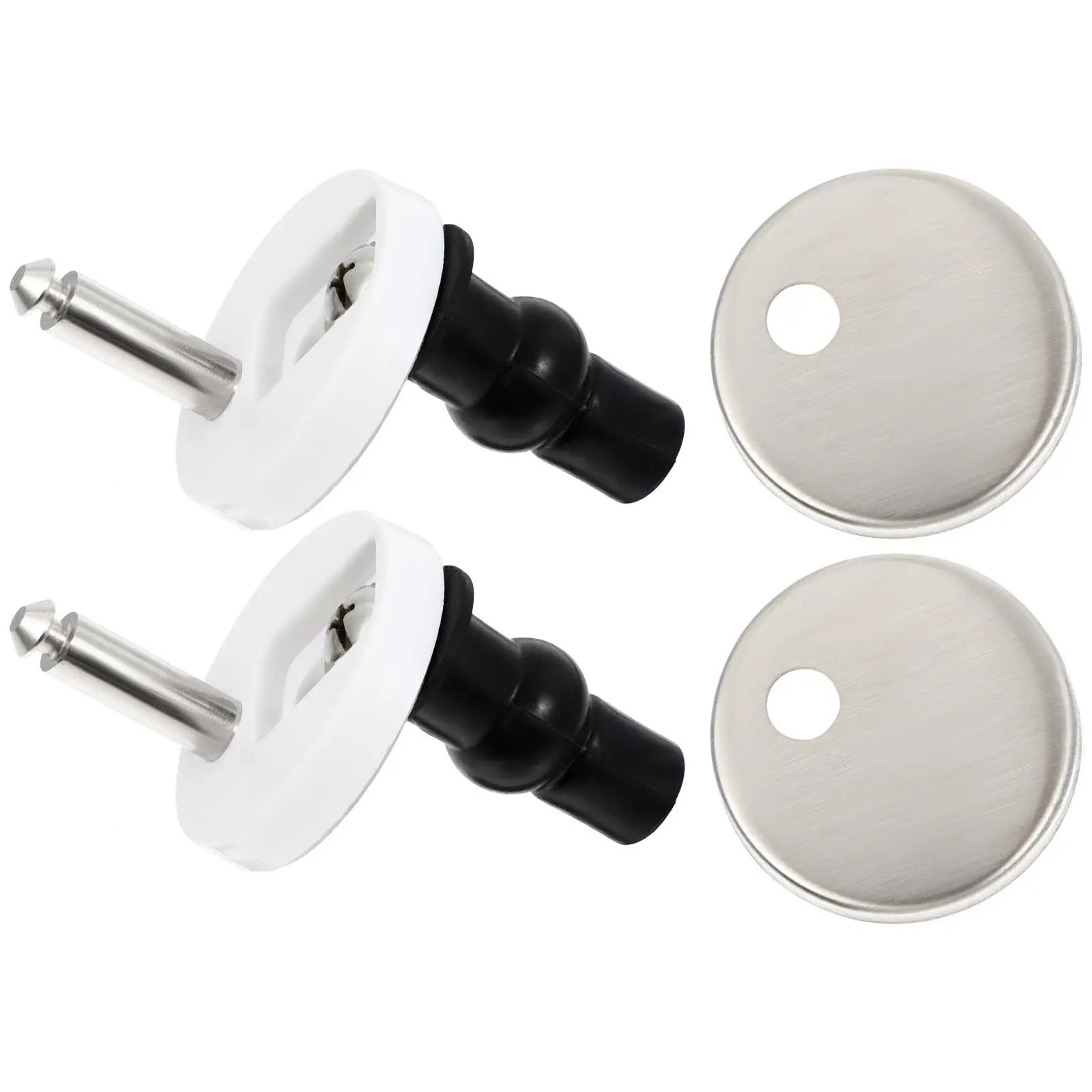 

1Set Premium Stainless Steel Toilet Seat Hinge Set Quick Release Fixing Kit for Standard Toilet Seats Replacement Fittings
