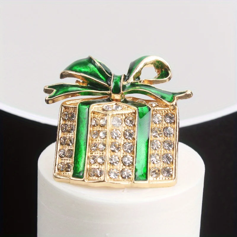 Vintage Personality Creative Design Sense of Bow Tie Surprise Box Brooch