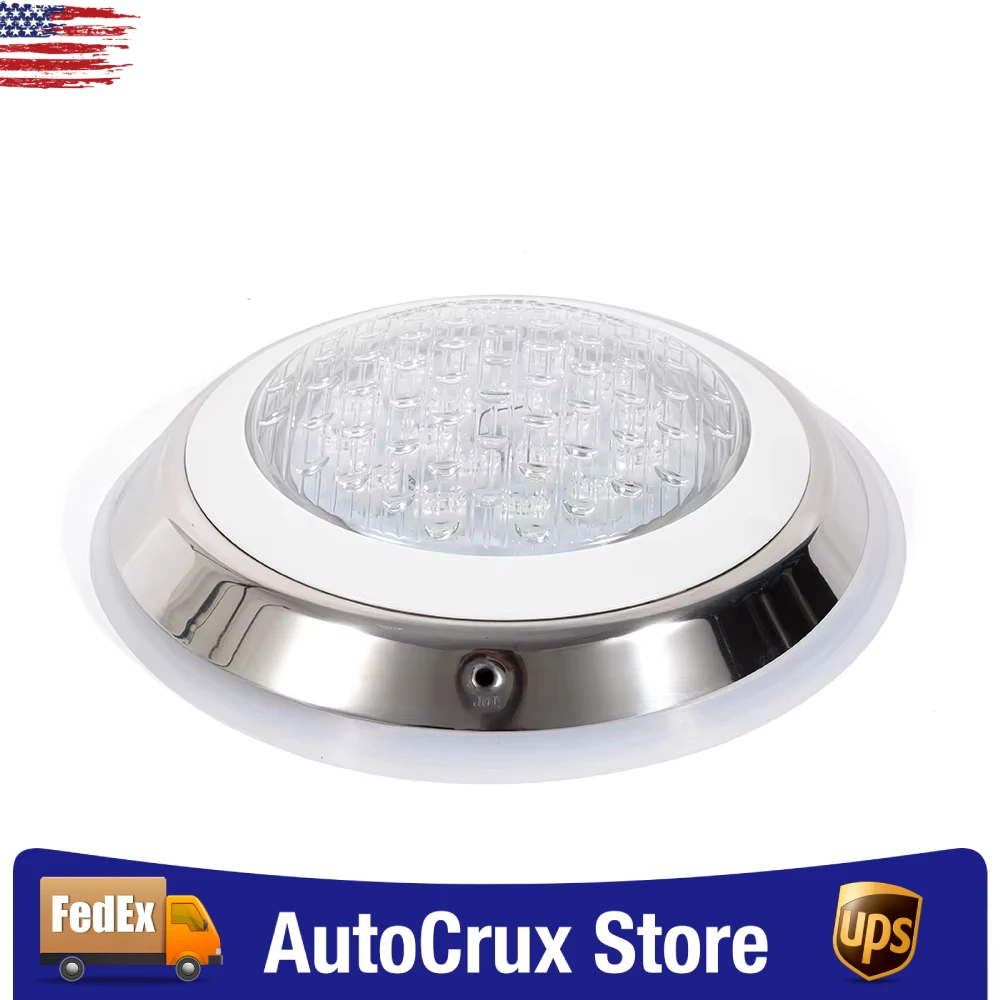 

Подводный светильник для бассейна, 54 Вт, из нержавеющей стали, с пультом дистанционного управления, для встраиваемых бассейнов