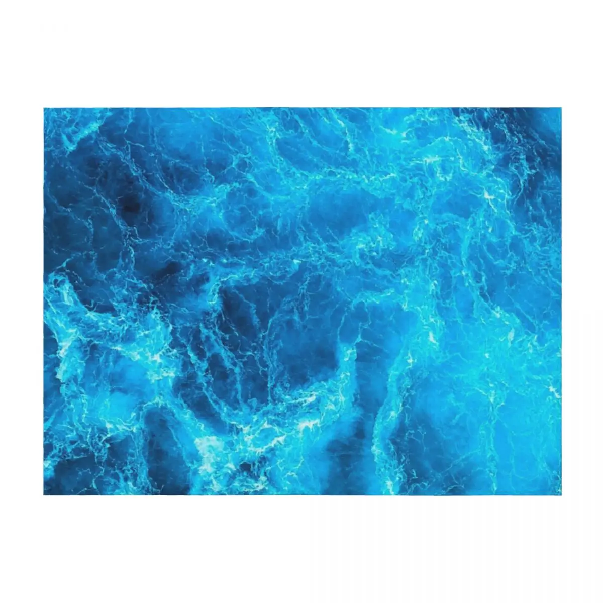 

Blue Ocean Waves Throw Blanket christmas decoration For Sofa Thin Thermal Blankets