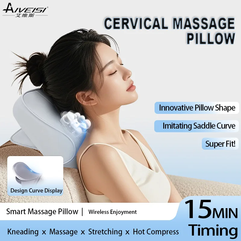 

Aiveisi сумка-массажер для всего тела, беспроводная массажная подушка с подогревом для автомобиля, дома, двойного назначения, горячий компресс, массажная подушка