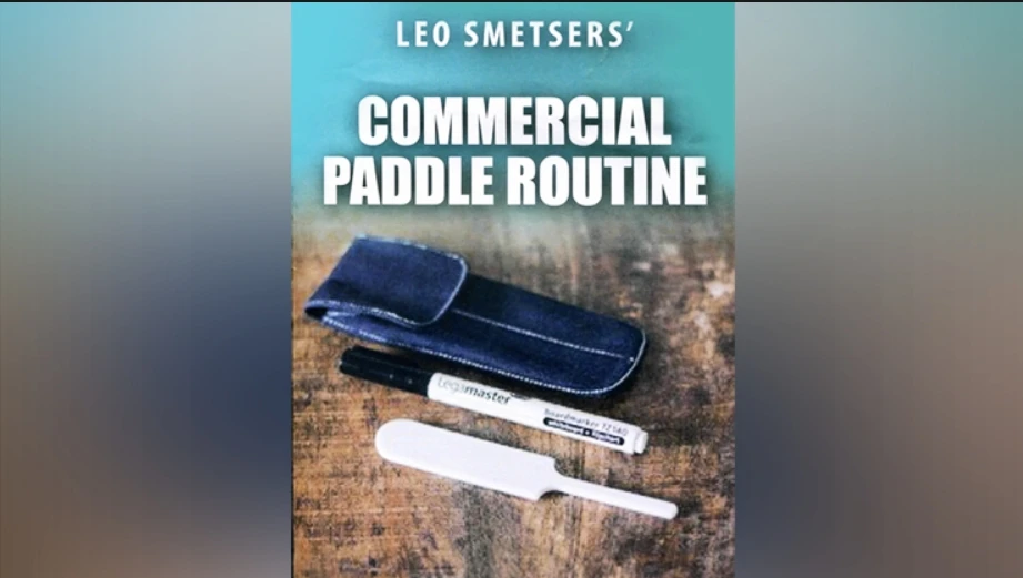 Leo Smetsers' Commercial Paddle Routine - Magic tricks (Instant Download)