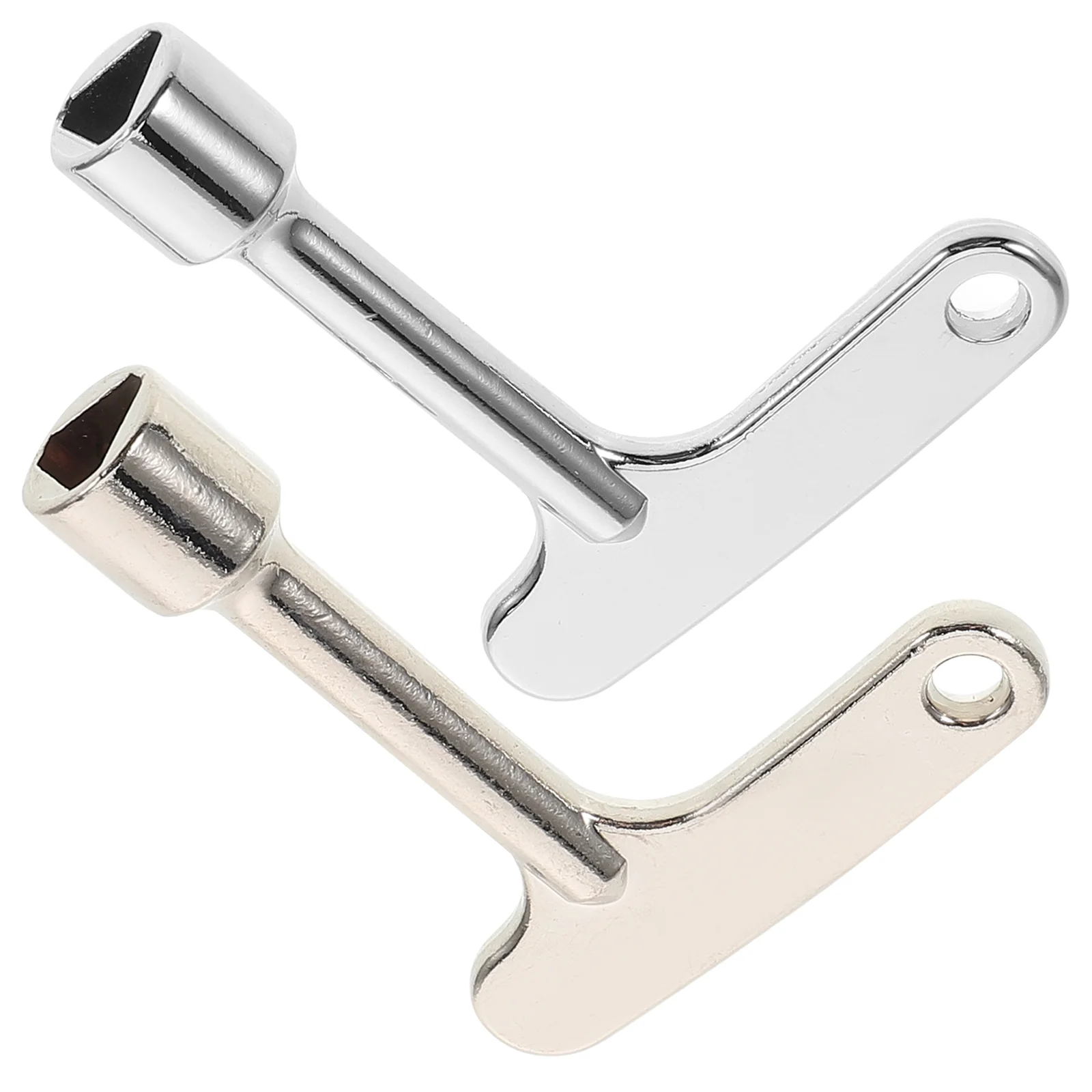 2 Pcs Elevator Door Key Universal Utility Keys for Lock Equipment Security Zinc Alloy