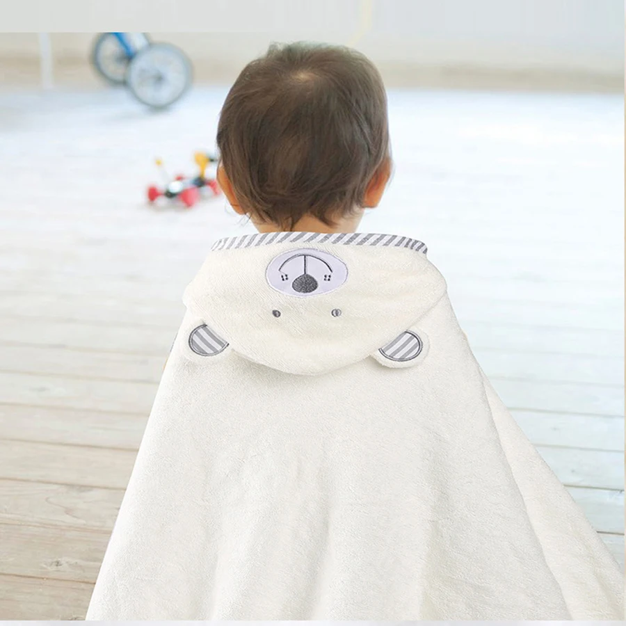 Baby Bath Towel Boy Girl Baby Towel Newborn With Hood Cartoon Coral Fleece Infant Towel Blanket Newborn Baby Bathrobe Infan