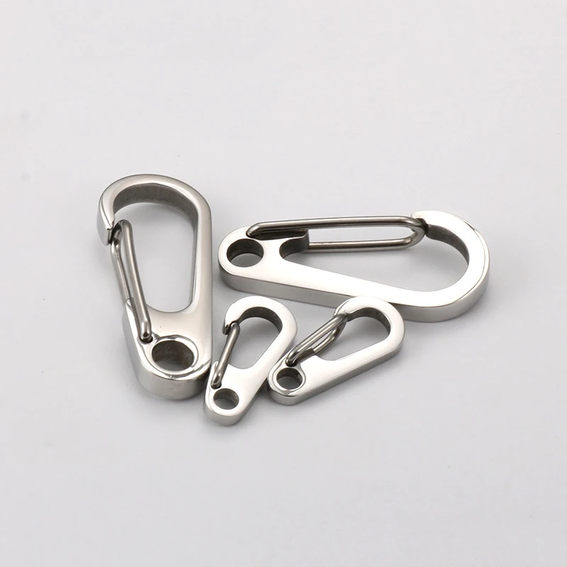 1piece Brass Curtain Clasp Split Key Ring Hook Chain Loop Key Ring Keychain Strap Wallet Bag Leather Belt Hooks 1\