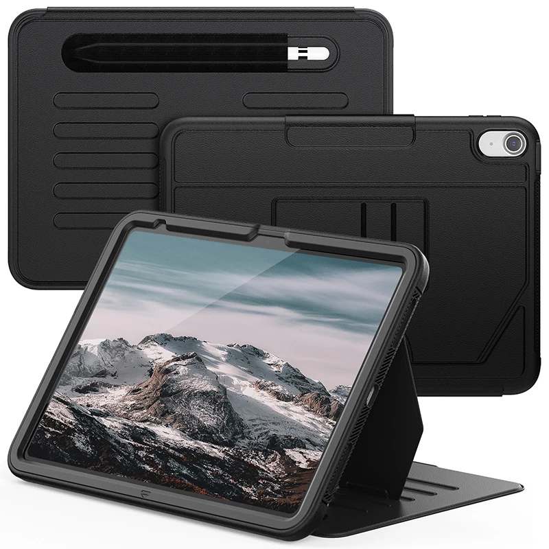 Case For iPad X 10th Generation 2022 10.9 Tablet Case Kickstand Holder Pencil Card Slot Anti-fall Shockproof Protective Cover
