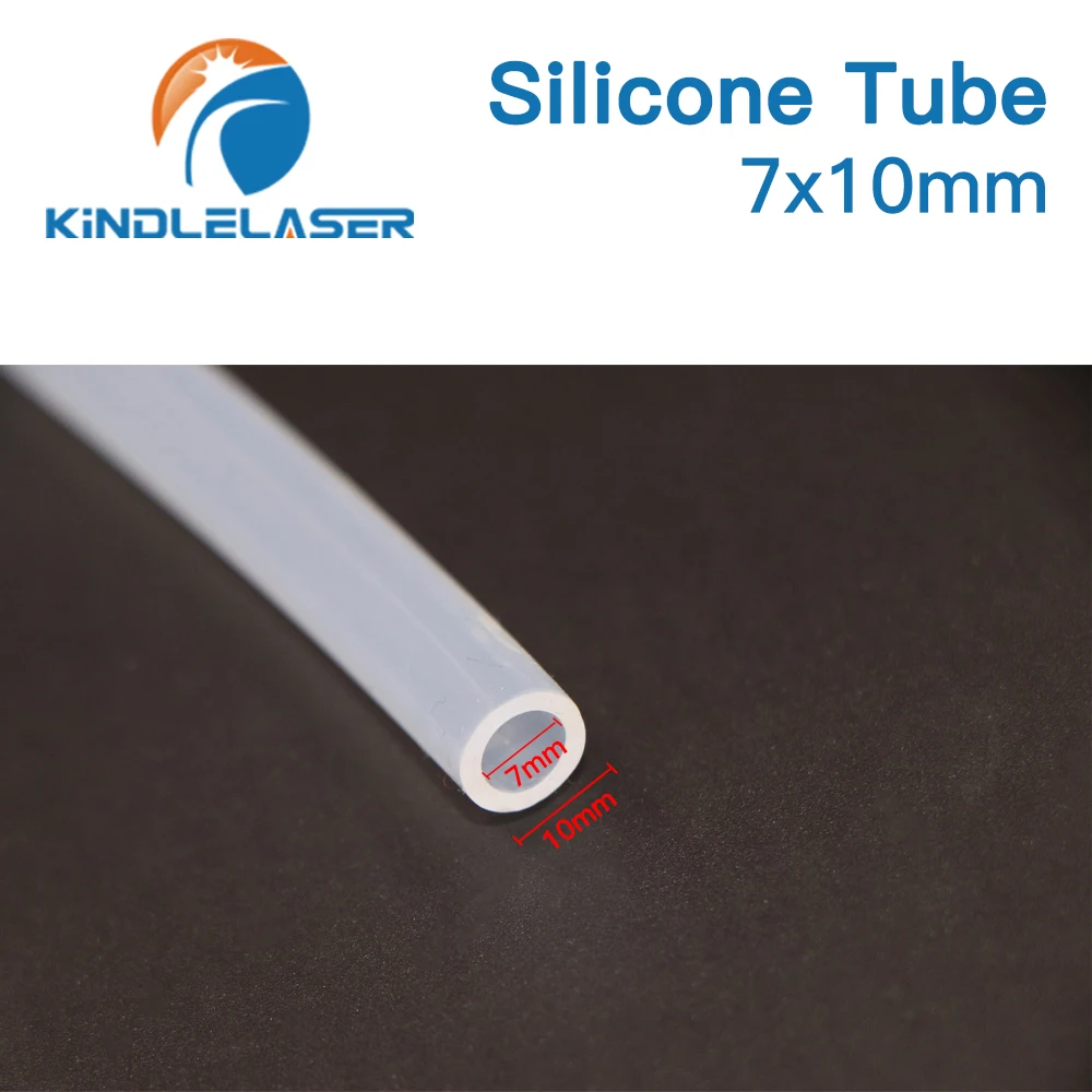 Tubo flessibile in Silicone 7x10mm 8x11mm tubo flessibile per sensore acqua e pompa acqua e refrigeratore d'acqua per macchina da taglio Laser CO2