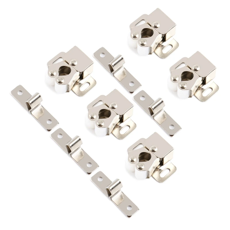 Set 5 Double Roller Strong Tahan Pintu Lemari Tangkap Mudah Dipasang