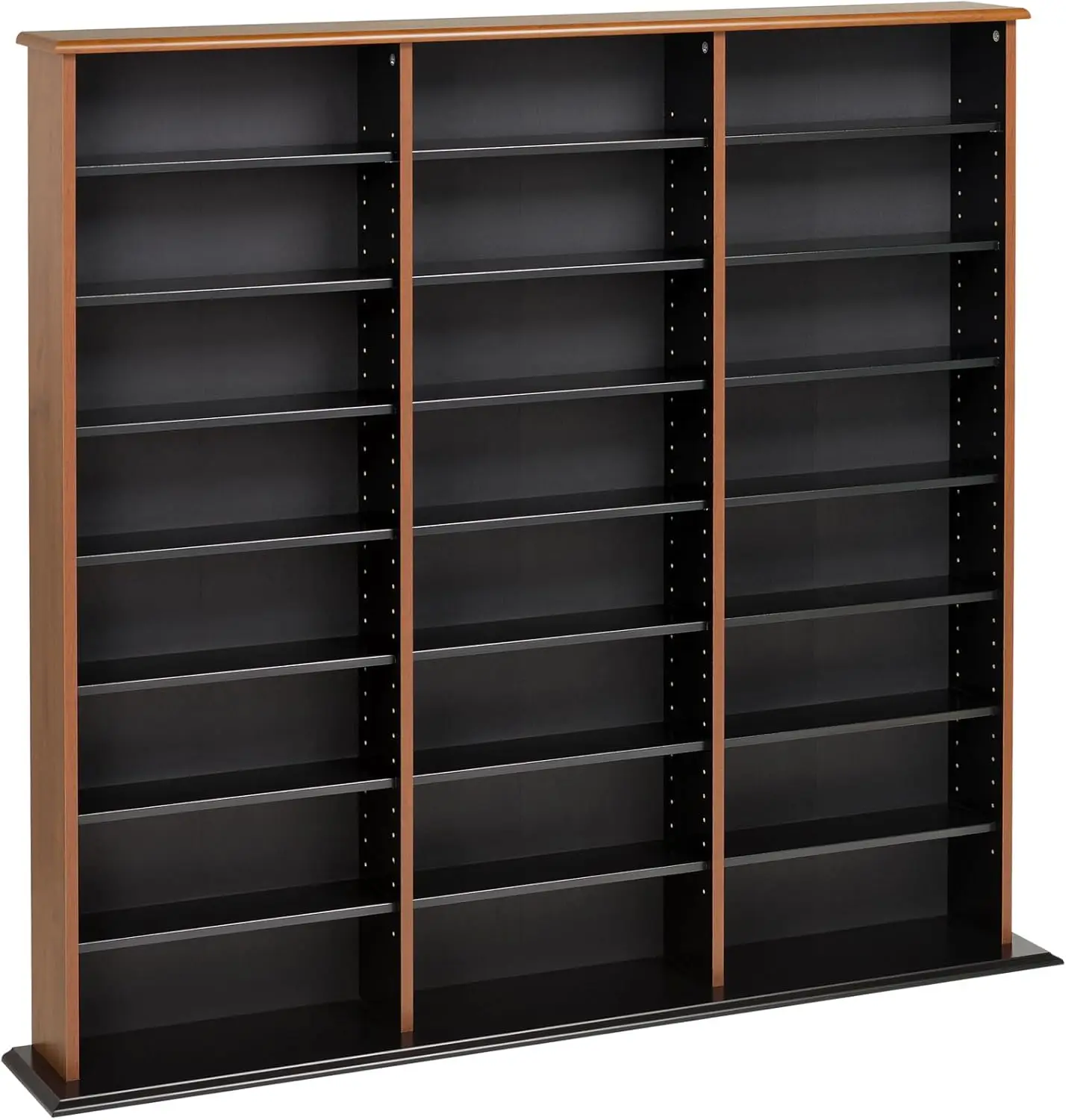 Triple Width Wall Storage, Black