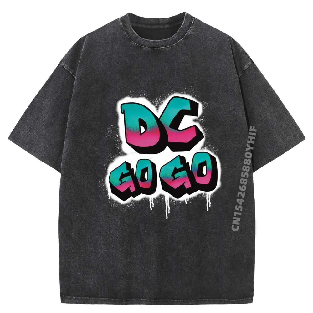 

Новейшая футболка с принтом DC Go, брендовая футболка с граффити, мужская футболка большого размера, свободная стираная одежда, повседневные модные топы