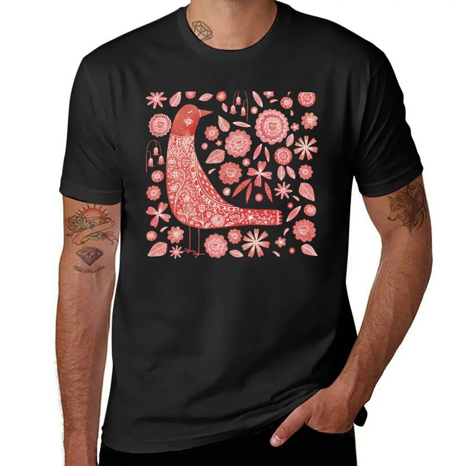 

Nordic Bird T-Shirt Anime t-shirt affliction shirts blue archive Short sleeve tee sweat shirts, men