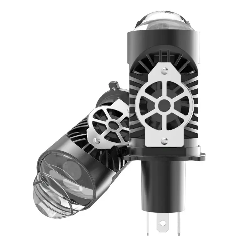 

.1Pc New H4 LED Lens Fisheye Lamp Headlight Bulb Universal Lens Super Bright LED Light Apply For Car Motorcycle