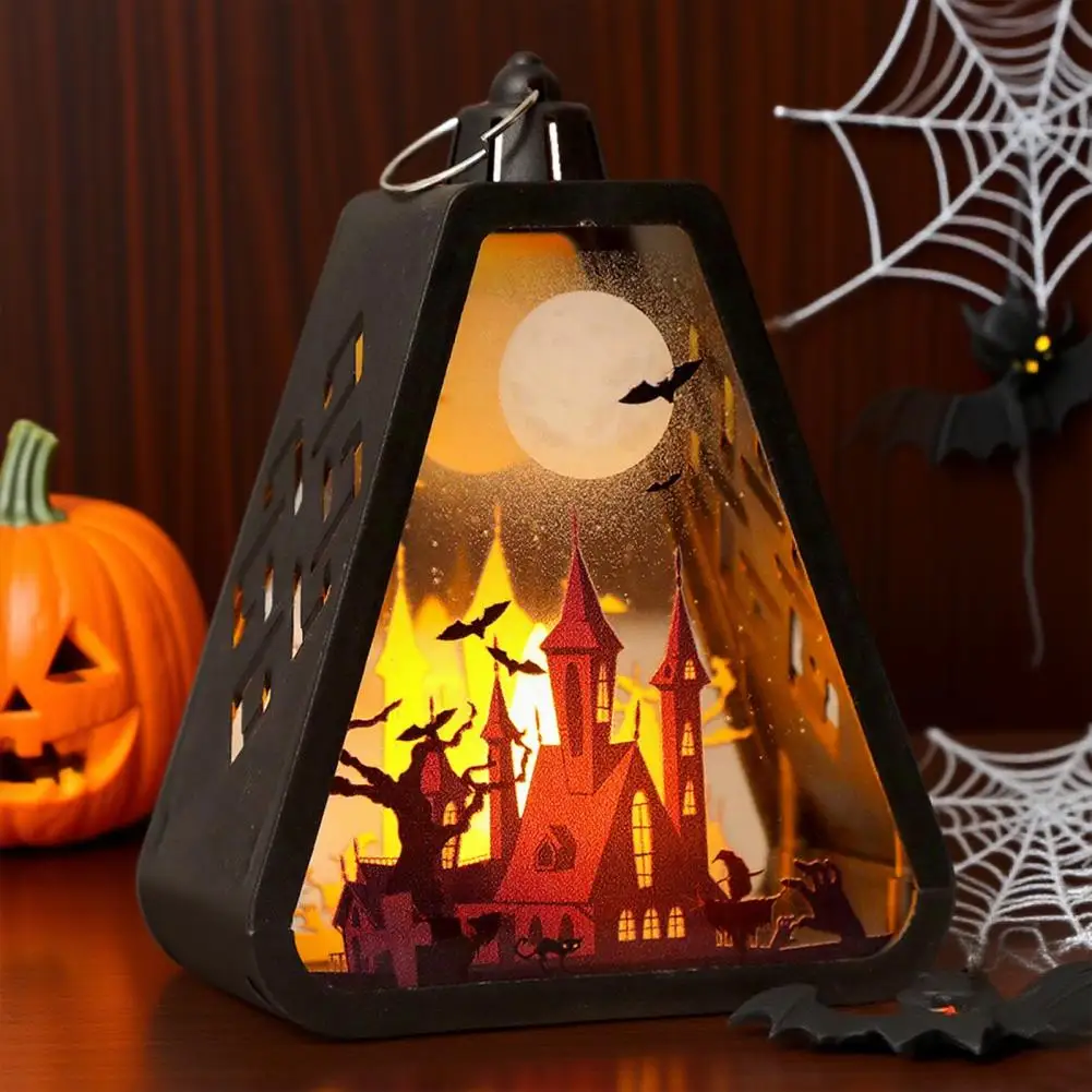 Handheld Lantern Halloween Festive Handheld Light Spooky Halloween Handheld Led Lanterns for Indoor Outdoor Party Decor Pumpkin