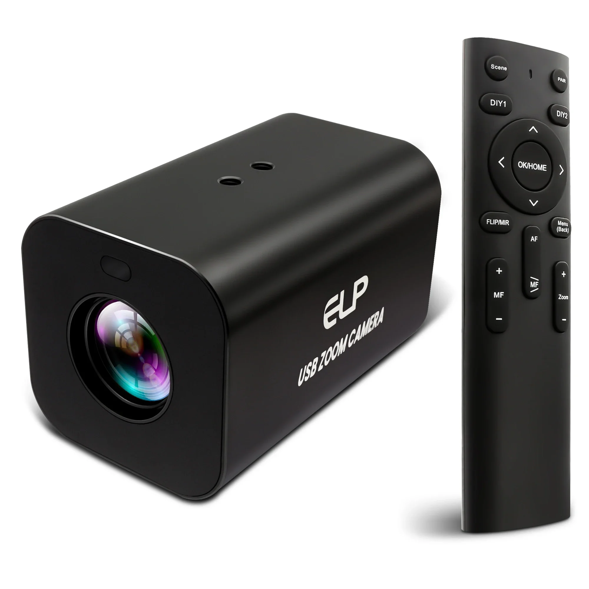 2026 Best Seller ELP 4K 12X 21X Zoom USB Camera Autofocus 1080P 60fps Infrared Remote Control H.265 Webcam UVC For Live Streamin