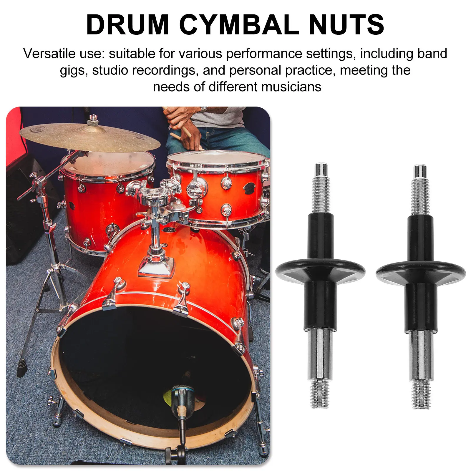 

Комплект из 2 пластиковых держателей для тарелок, кронштейн для бас-барабана, запасные части, аксессуары, гайки для тарелок, крепление для малого барабана