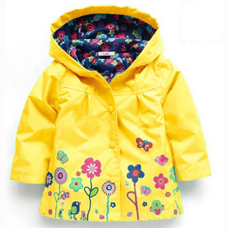 LZH Girls Coat Long Sleeve Dinosaur Kids Boys Autumn Spring Plush And Thick Windproof And Waterproof Jacket Windbreaker Clothes