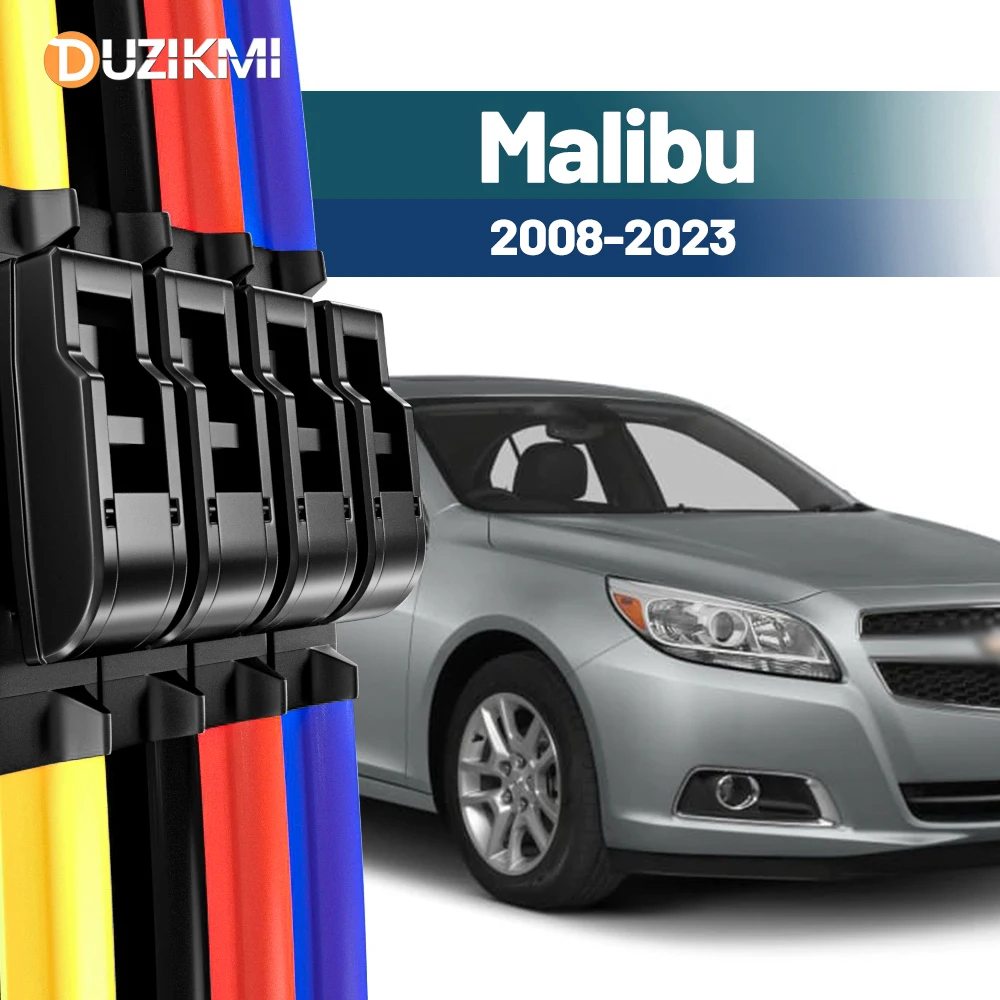 

Для Chevrolet Malibu 2008-2023 2014 2015 2016 2017 2018 2019 2020 2021 2 шт. щетки стеклоочистителя переднего стекла красный синий