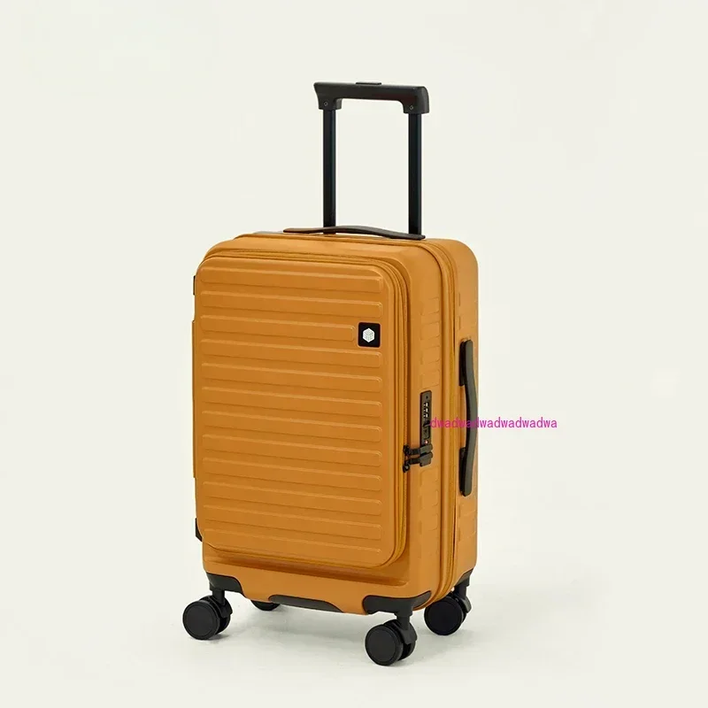 

Side open lid suitcase expandable multi-functional 20-inch trolley suitcase, boarding password box
