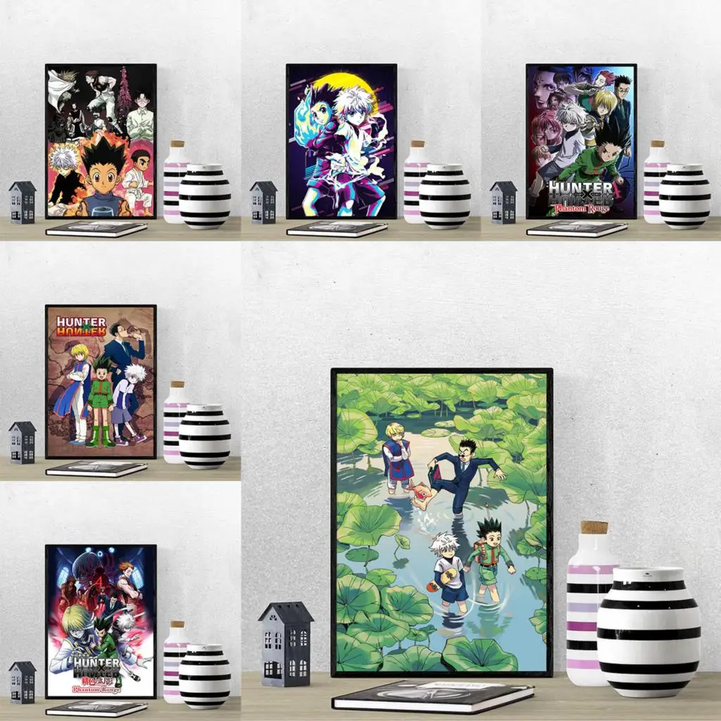 

Hunter X Hunter Japanese Classic Anime Poster Wall Posters Room Decor Art Mural Decorative Paintings Painting Home Decorations