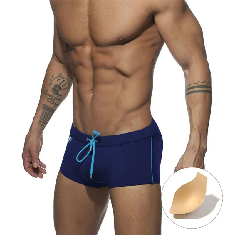 

Men's Swimming Boxers Underwear Bathing Bikini Trunks Sexy Close-fitting Quick-drying Beach Boxers Seaside Boxershorts