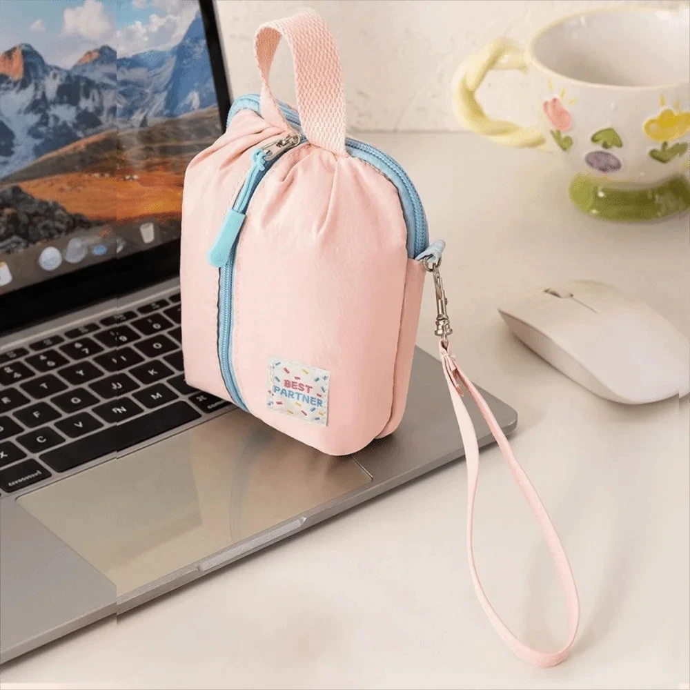 Tragbare Kleine Damenbinden-Aufbewahrungstasche Macaron Reise-Toilettenartikel Kosmetiktasche Make-up Organizer Vielseitig Einsetzbar – Detail 8