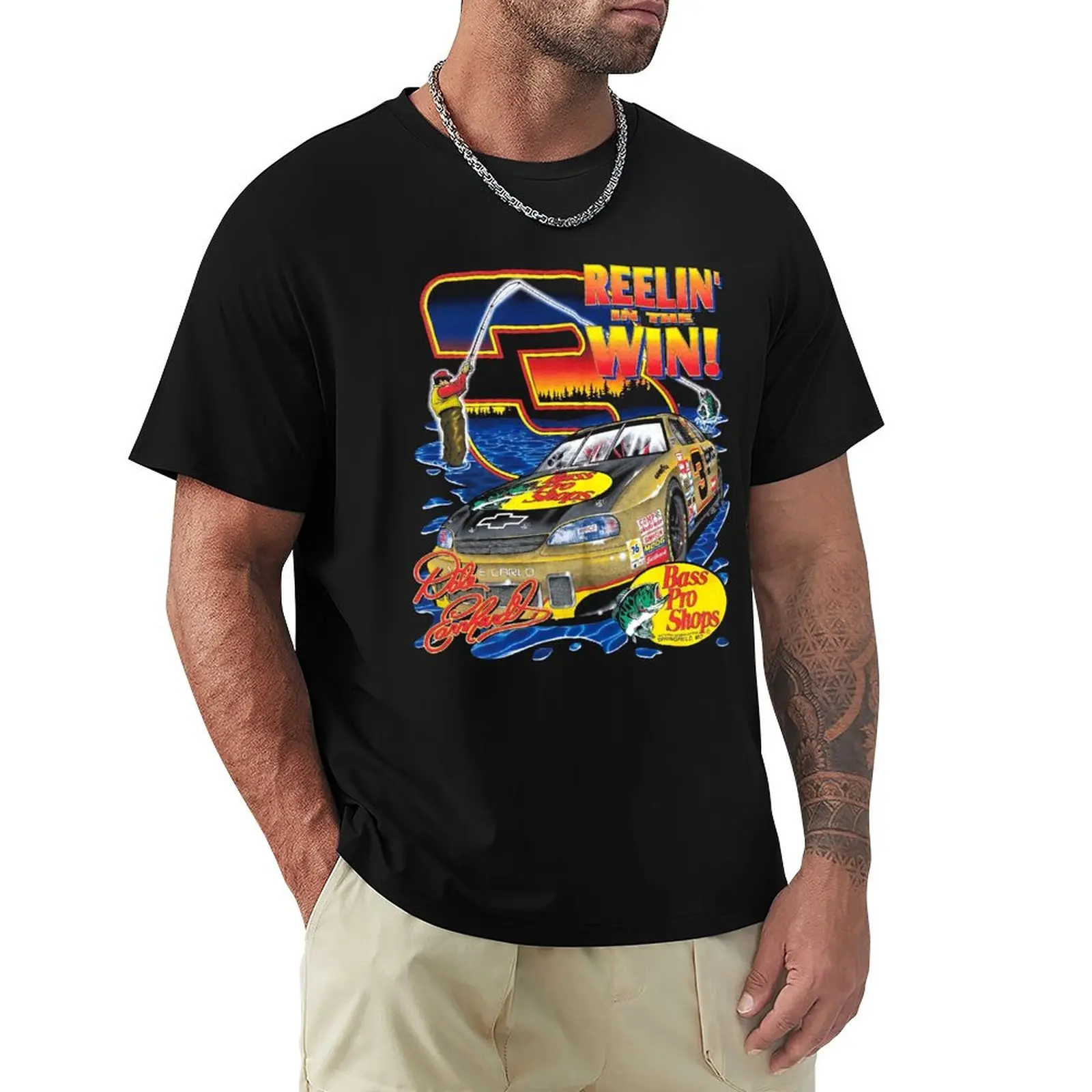 Dale Earnhardt Reelin In The Win T-Shirt shirts graphic tees vintage clothes tees t shirts for men cotton