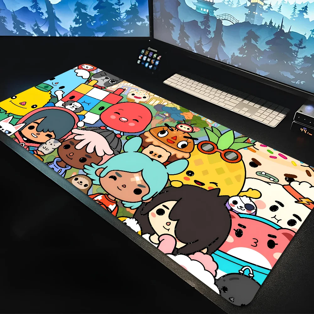 

1pc Toca Life World Non-slip Mouse Pad Suitable For Office Computers Laptops E-sports Game Desk Mats XXL Keyboard