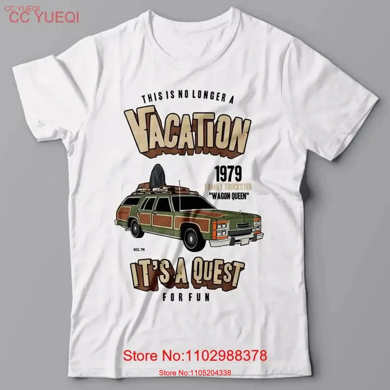 Funny T shirt National Lampoons Vacation classic 80s movie wagon vintage Washed Top For Everyday Wear graphic Comfortable
