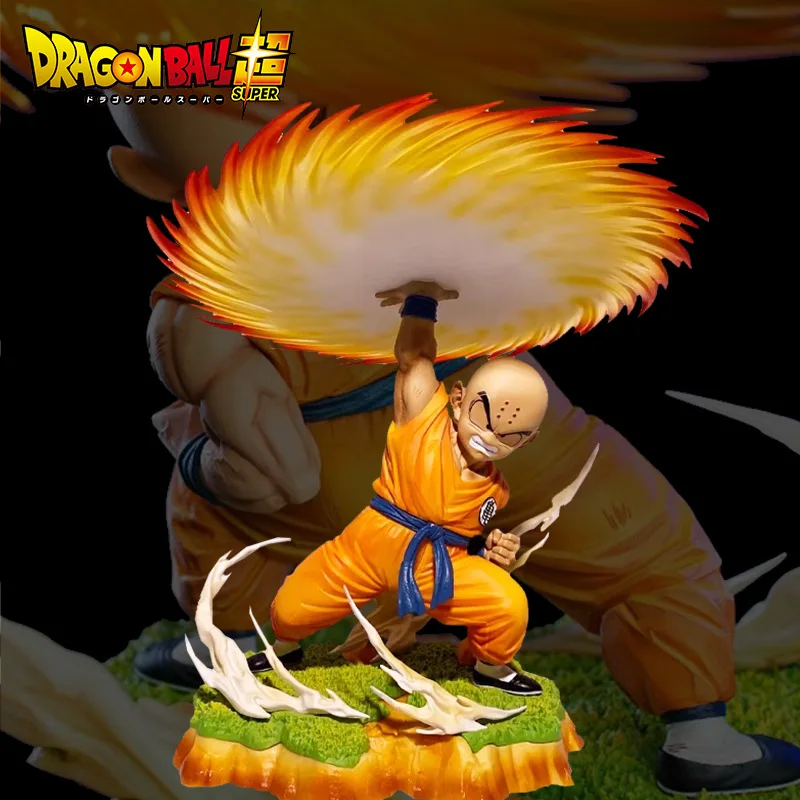 

22cm Anime Dragon Ball Z Kienzan Kuririn Figure Namek Krillin Figurine Pvc Gk Satue Action Figures Collection Model Toys Gifts