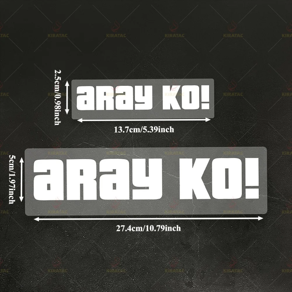 2pcs Set ARAY KO! Filipino Text Sticker Set - Multicolor Waterproof Vinyl Stickers, Suitable for Cars, Laptops