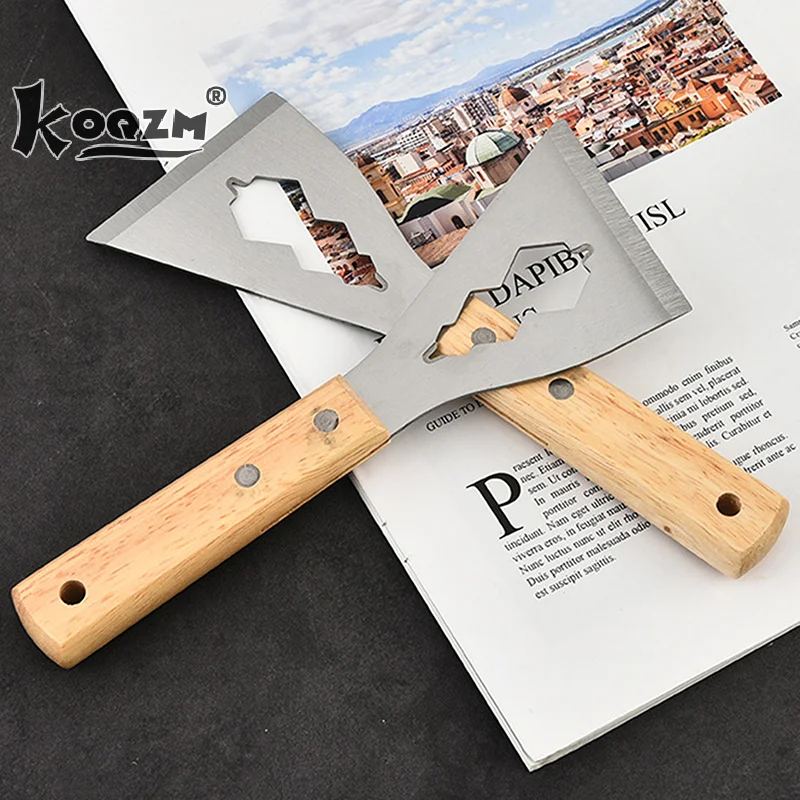 Dust Scraper Putty Knife Wall Covering Tool Decoration Multifunctional Shovel Putty Knife With Wooden Handle