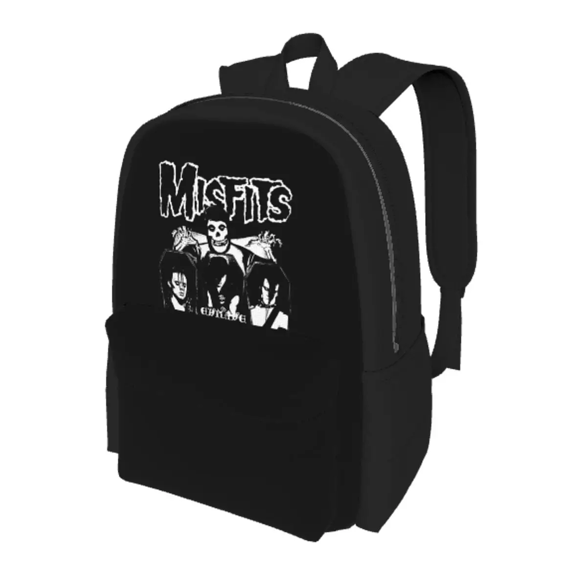 

Misfits Skull Student Backpack School Bag Hiking Travel Daypack for Men Women Bookbag Shoulder Bags