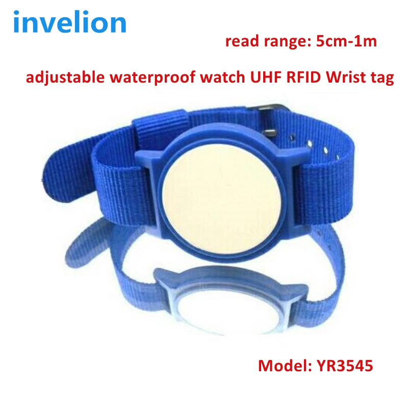 OEM 0-1M Touch Read UHF Wristband RFID Tag Waterproof Adjustable RFID Bracelet Gen2 Customised Logo  For Sports Timing Events