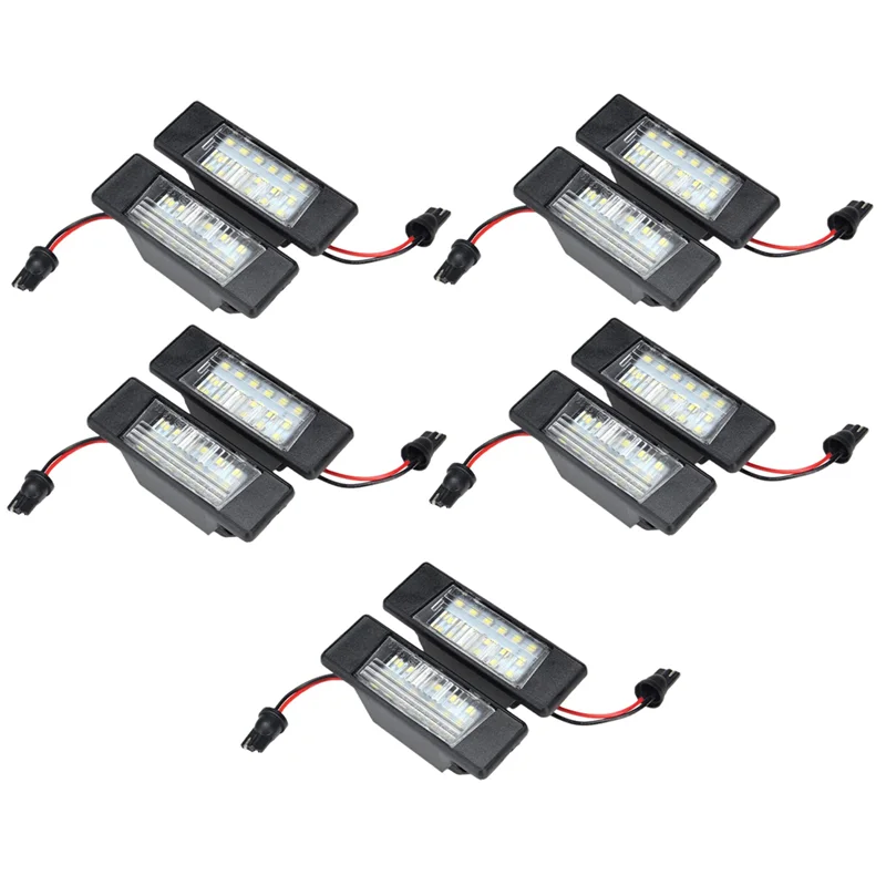 A03Q-10Pcs 18Leds 번호판 조명 닛산 Qashqai X-트레일 Juke Primera 밝은 Led 번호 번호판 빛에 대 한 플라스틱