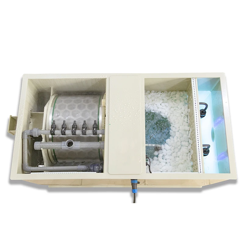 

Qlozone Pp Bio Media Combi Drum Filter Outdoor Koi Fish Pond Water Filter System