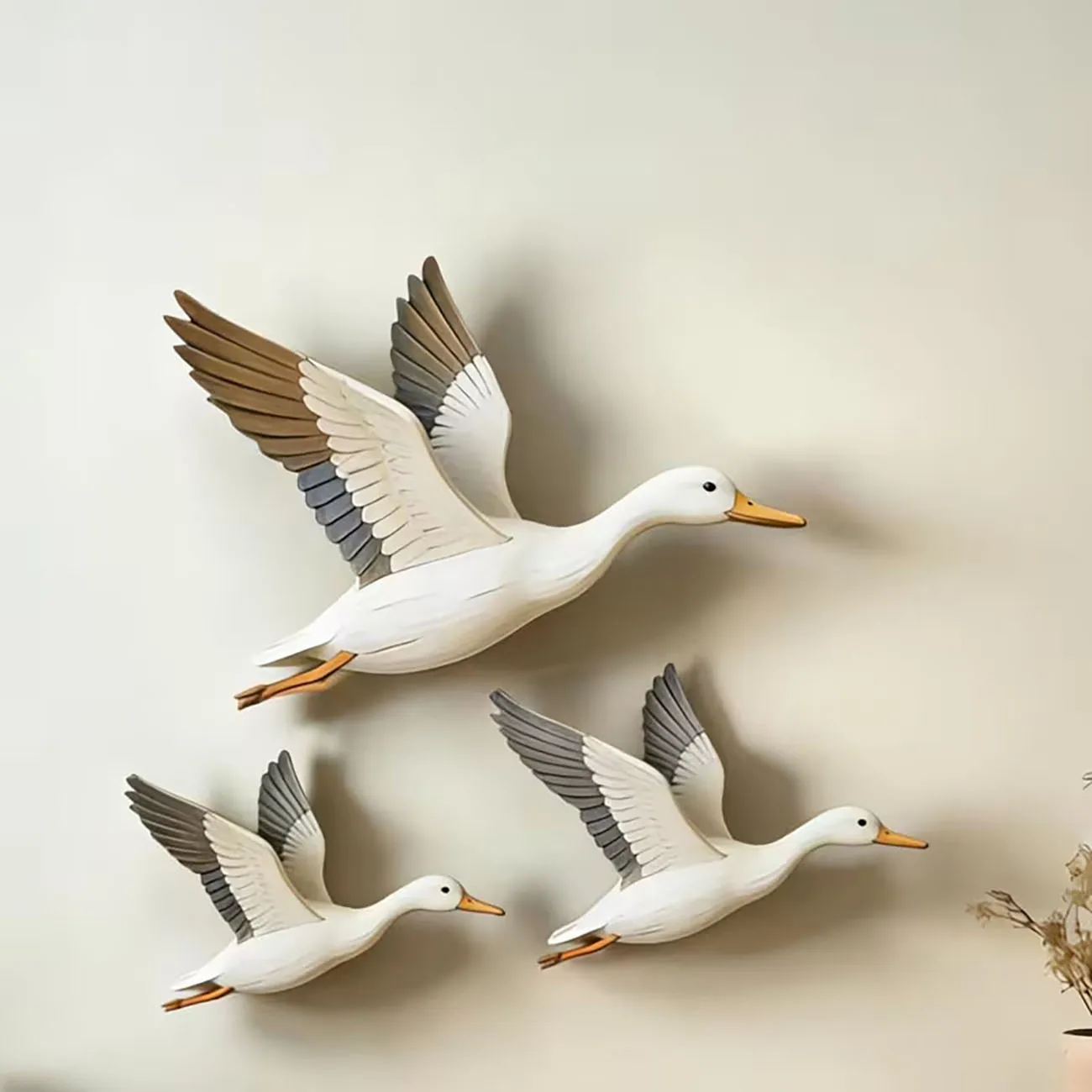 2D Flat Swallow Wooden Wall Decorations, Equipped with Nano Tape, Easy to Install Without Drilling for Indoor Home Decor view 5
