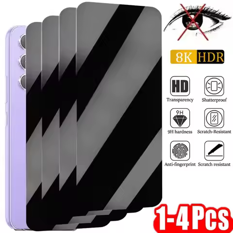 1-4Pcs Anti-spy Screen Protector For Samsung Galaxy S24 Ultra S23 S21 S22 Plus A55 A35 A34 A15 A54 A51 A52 A52S 5G A53 A33 A14