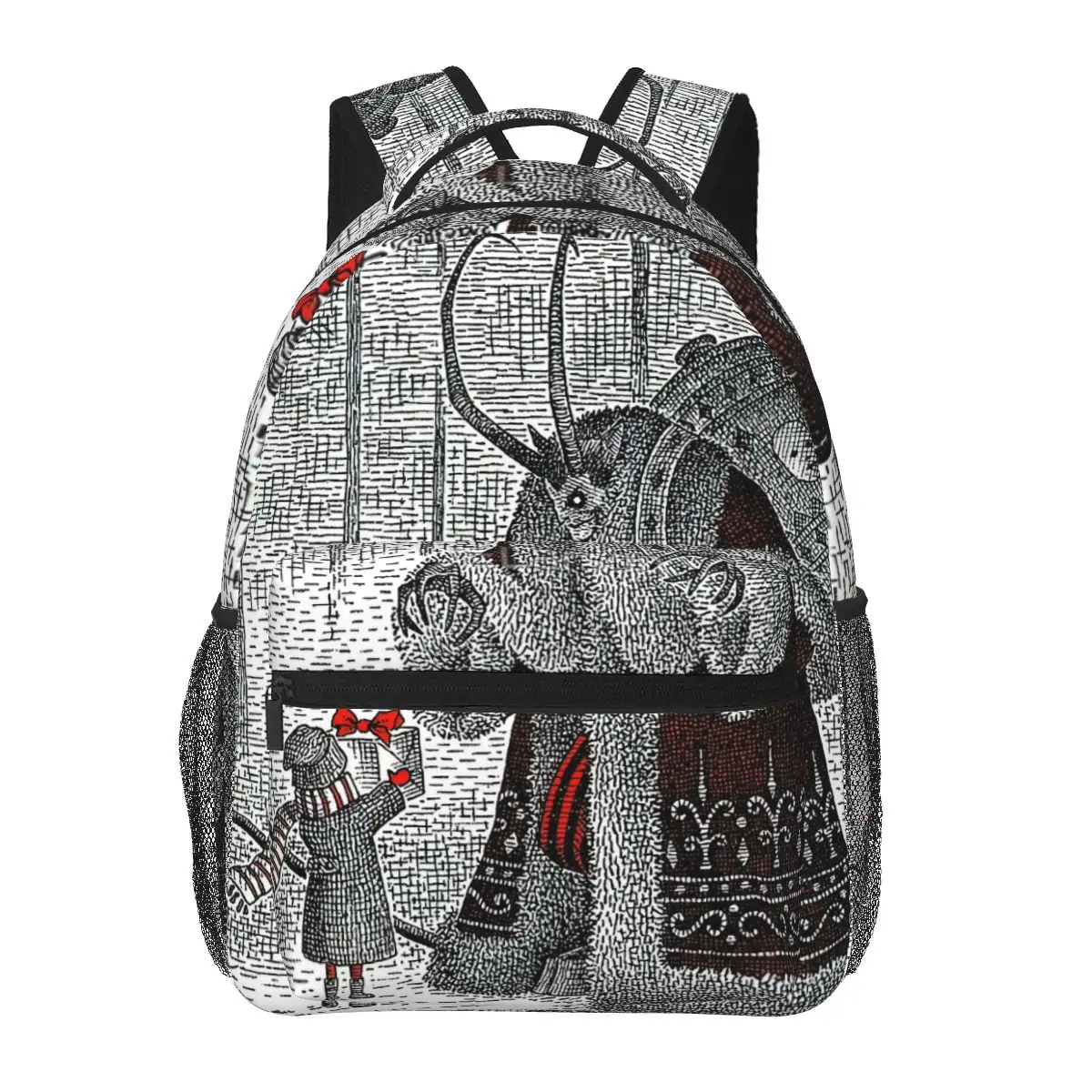 

A Gift For Krampus Backpack for Girls Boys Travel RucksackBackpacks for Teenage school bag