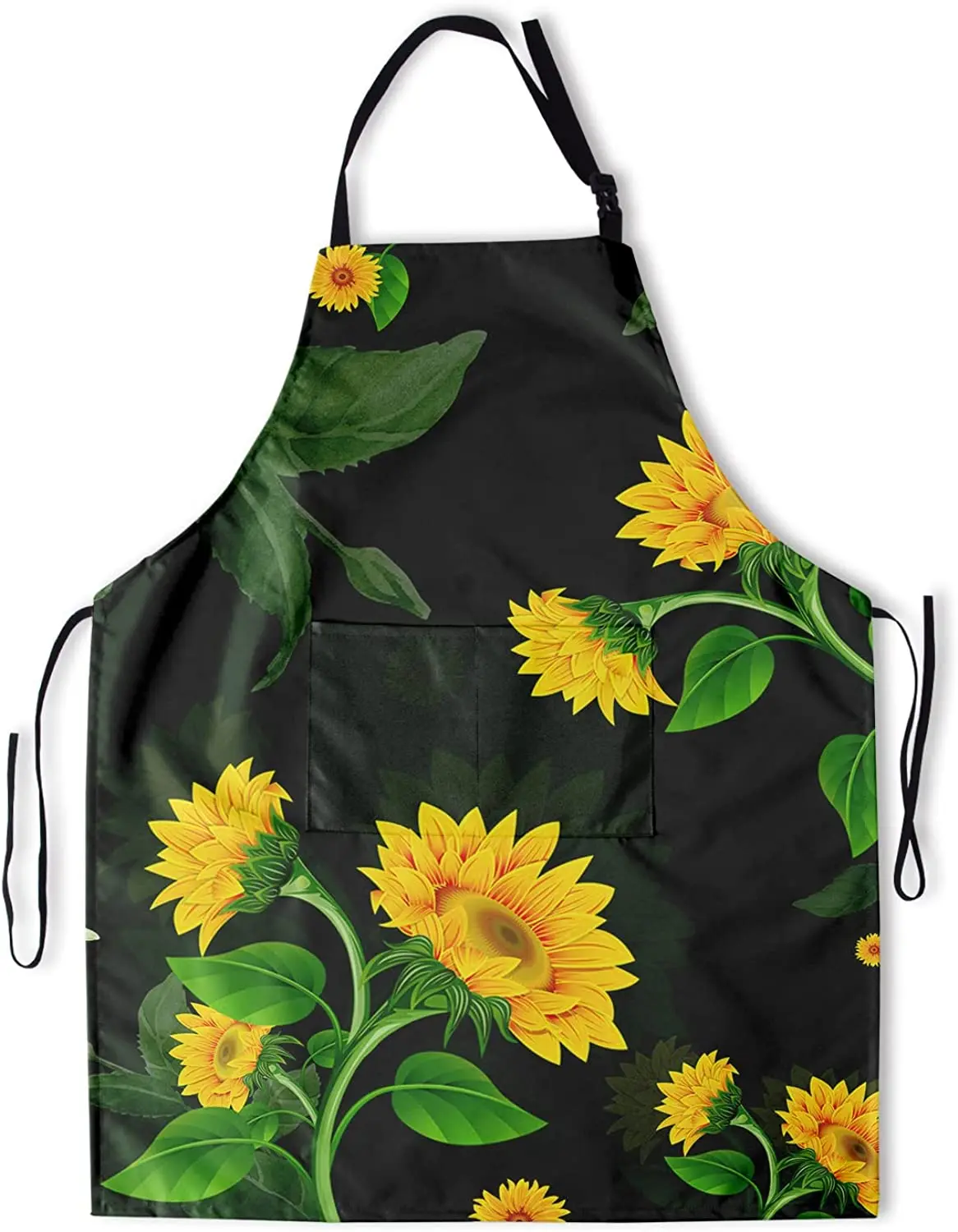 

Красочная искусственная кожа с 2 карманами, водонепроницаемая для украшения кухни и сада