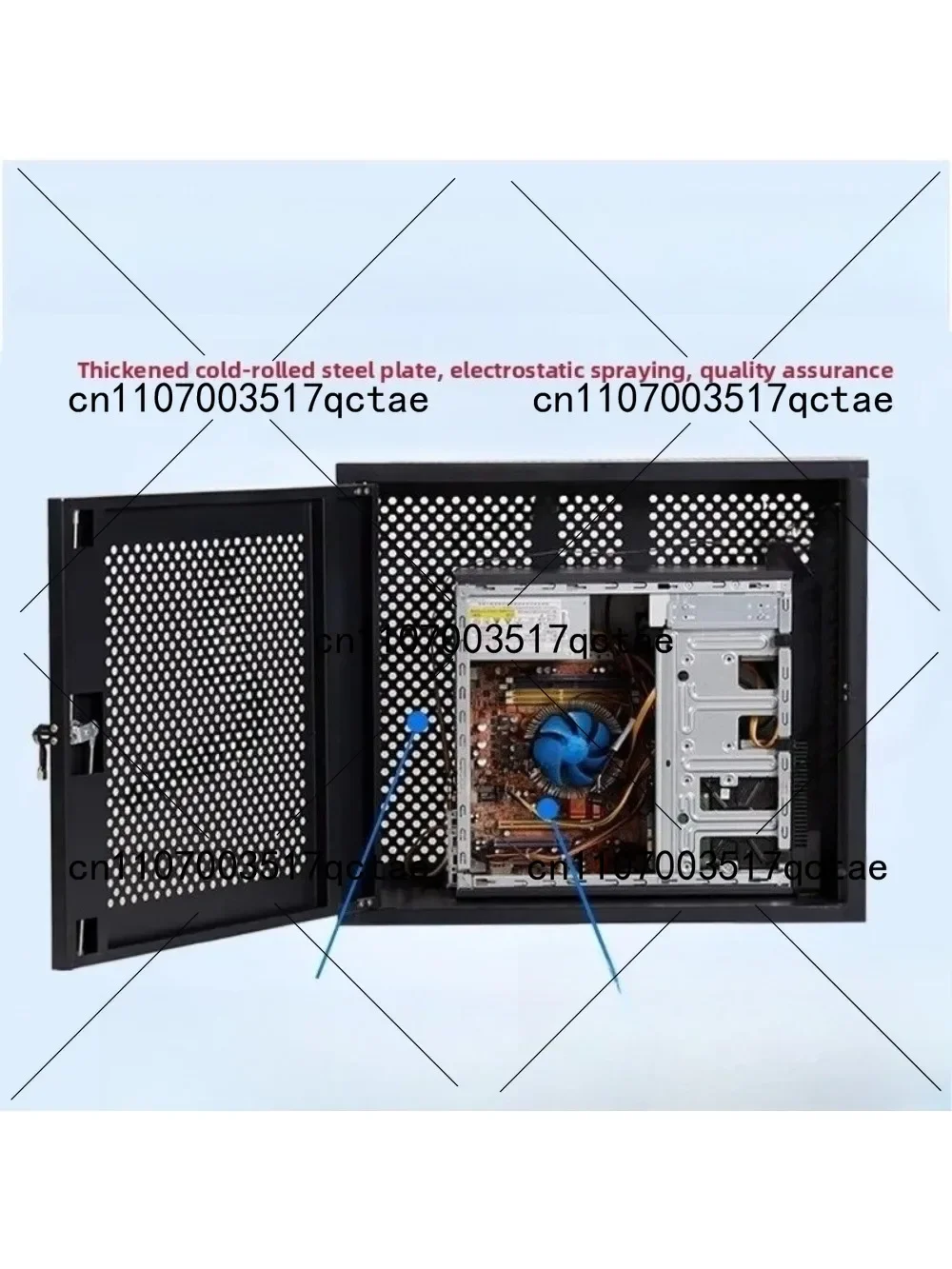 PC Security Chassis Host Data Protection Box with Lock for Computer Host Cabinet