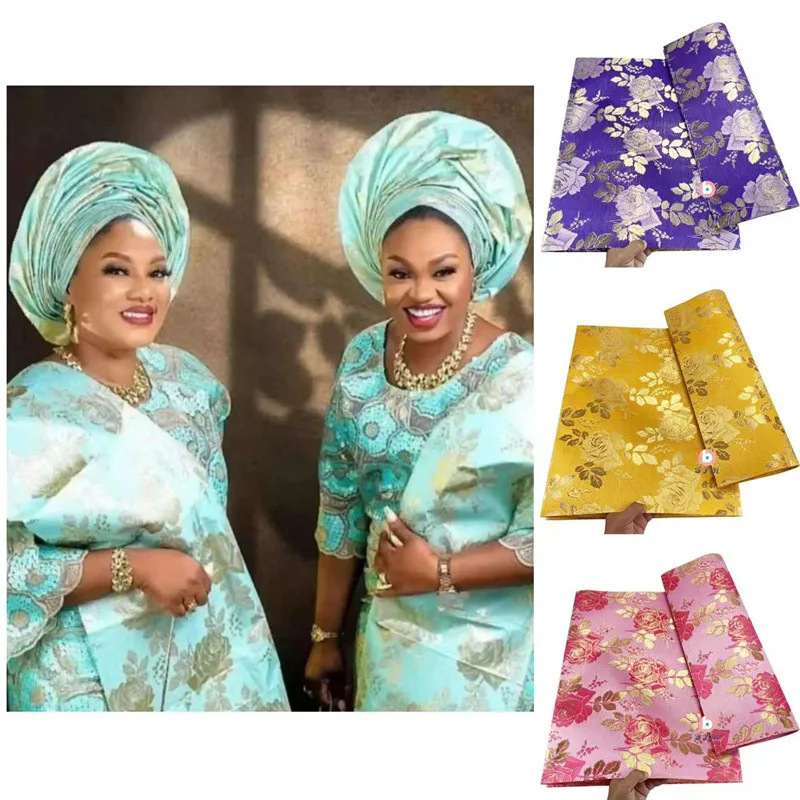 Luxury 3D Swiss GELE Gandmaster African Multi Sego Headtie  2pcs/pack 055 Nigeria Sego Head Tie Wrapper For Wedding ASO EBI