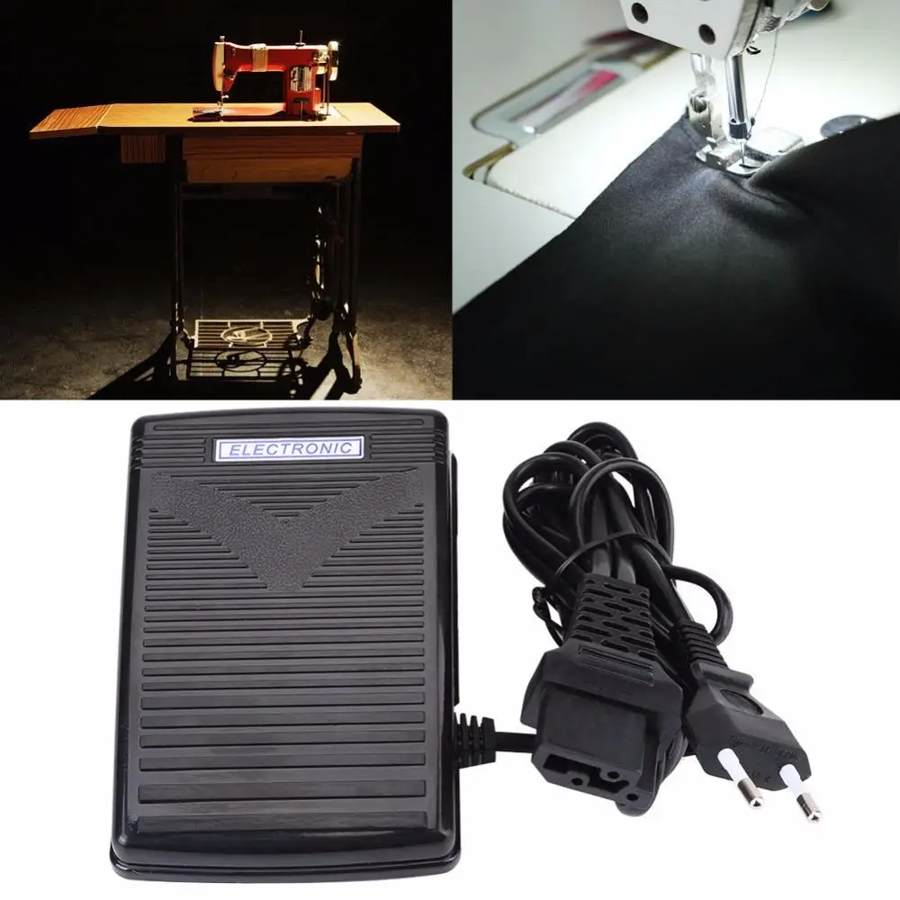 

New 200-240V Foot Control Pedal Home Sewing Machine Foot Control Pedal With Power Cord Sewing Machine Part Sewing Tools EU Plug