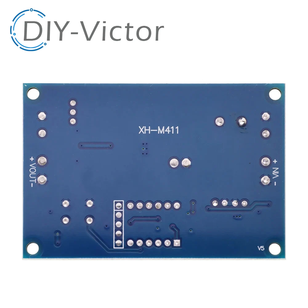 XH-M411 DC 3V-35V To DC 5V-45V Boost Module Digital Voltmeter DC-DC Step Up Module Boost Converter Board 5A Power Adjustable